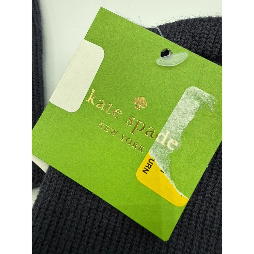 NWT Kate Spade New York Blue Fingerless Gloves/Arm Warmer & MATCHING BEANIE HAT!